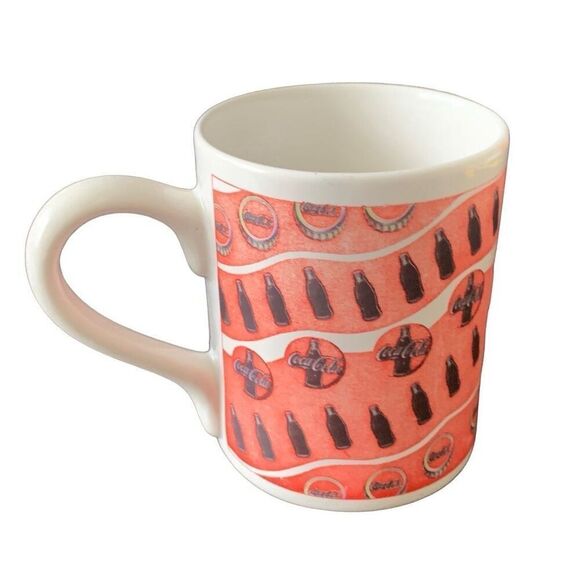 Vintage Coca-Cola 1997 Always Refreshing Collectible Bottles & Caps Mug HTF - Picture 2 of 10